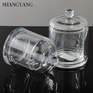 4oz 7oz 13oz ラグジュアリー ガラスキャンドルジャー 蓋付き容器 ガラスドーム型ベルキャンドルジャー グラスカバー付き クリスマスギフト - Product Image 3