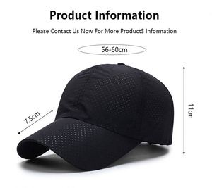 Gorra de béisbol de malla personalizada para hombre, gorra de poliéster para verano, protección solar para exteriores, transpirable, gorra de pesca con visera de pico de pato - Product Image 3