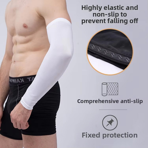 Mangas de compresión transpirables antideslizantes para brazo y codo, ideales para deportes, correr, ciclismo, baloncesto, senderismo, pesca y fitness. - Product Image 3