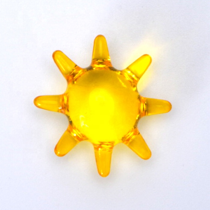 Желтый Солнечный цветок в форме делает цветной масляный шарик для ванны