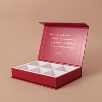 Boîte à tiroirs BRAVO faite à la main haut de gamme personnalisable 215g 22,2x4x15,5cm avec doublure en éponge enduite, pelliculage brillant, gaufrage et paillettes