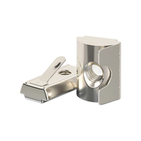 Mur Baut T Baja Karbon Keras M3 M4 M5 M6 M8 Standar EU, Mur T-Slot Roll-in untuk Profil Aluminium Seri 30 40 45