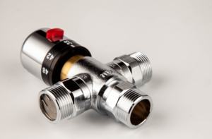 Válvula de Control de Temperatura del Agua de Latón, Válvula <span class=keywords><strong>Mezcladora</strong></span> Termostática - Product Image 2