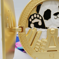 Médailles de sport en métal personnalisées avec logo 3D, ouverture latérale, pour volley-ball, natation, gymnastique, marathon, course, avec ruban