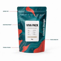 Sachet Doypack Anti-humidité Refermable à Fermeture Éclair Imprimé Personnalisé pour Emballage Alimentaire (Sucre) en Matière PET/VMPET/PE Durable Vente en Gros