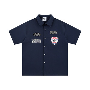 Camisas Cargo Personalizadas con Estampado Bordado, Transpirables, Antibolitas, 100% Poliéster, Camisas de Trabajo con Botones para Hombre - Product Image 1