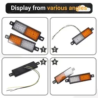 2 pièces 12V 30 LED Feux de pare-chocs avant pour voiture et camion, Feux de position avant, Ampoule de signalisation pour remorque