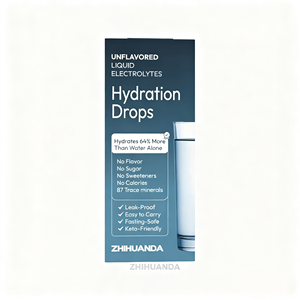 Gotas <span class=keywords><strong>de</strong></span> electrolitos hidratadas 64% sin sabor sin azúcar Keto 40 porciones bebida energética mineral traza perfecta para cualquier bebida - Product Image 3