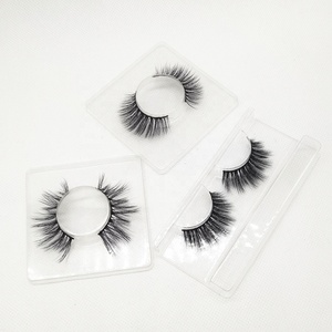 Private Label Wispy C Curl 18-20mm <span class=keywords><strong>DK</strong></span> Flauschige Echte Nerz-Wimpern 1 Paar Dramatische Natürliche Falsche Wimpernbänder Anbieter - Product Image 5