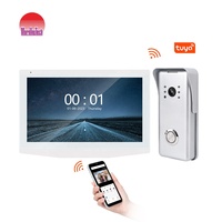 Sistema de Intercomunicación con Videoportero 1080P IP65 Impermeable, Aplicación Tuya, Pantalla Táctil, para Interiores y Exteriores, Casa, Villa
