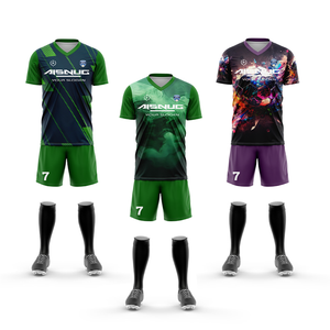 Kit da calcio Set completo kit da calcio per squadre in colori verdi kids2023-24 - Product Image 3