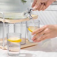 Nouveau Pichet d'Eau Froide de Luxe avec Robinet, Grande Capacité de Style Japonais pour Maison, Fruits, Thé, Limonade, Seau et Bouteille d'Eau pour Pique-nique