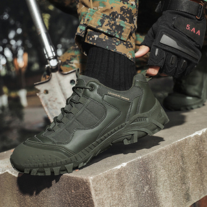 Bottes de randonnée tactiques d'extérieur SF10 703 UZAK toutes saisons imperméables en daim vert olive pour hommes, fabriquées en Chine - Product Image 6