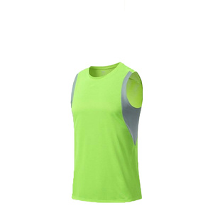 Camiseta sin mangas de verano para hombre, de poliéster tejido, transpirable, de secado rápido, holgada, ideal para gimnasio, correr y deportes. - Product Image 1