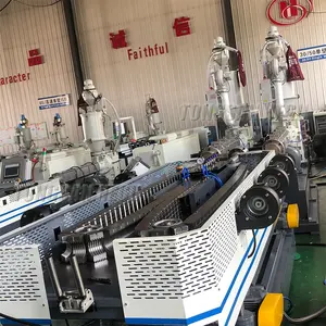 PP PE PVC Double Wall Corrugated Pipe Extrusion line Manufacturer 40mm-110mm Plastic DWC Pipe Machine