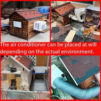 Climatiseur portable populaire pour animaux de compagnie en ABS avec compresseur, idéal pour les niches de chiens, cages à chats et chinchillas