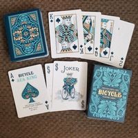 Cartes à Jouer Personnalisables pour Usage Éducatif et Festif, Noyau Noir pour Finition Lin de Qualité, Boîte à Rabat avec Bordure Métallisée