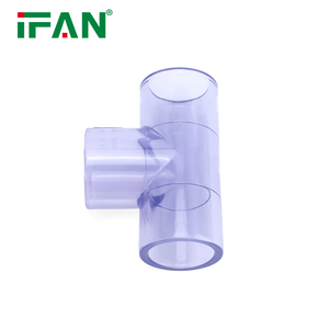 IFAN dịch vụ tùy chỉnh chuyên nghiệp 1/2 "-8" trong suốt PVC phụ kiện đường ống khớp nối khuỷu tay <span class=keywords><strong>TEE</strong></span> nhựa PVC phụ kiện - Product Image 4