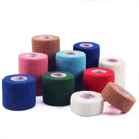 Bandage Cohésif Médical Élastique Respirant et Flexible de Qualité Supérieure, 2,5 cm, 5 cm, 7 cm, 10 cm, avec Logo Personnalisé Imprimé