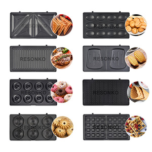 Macchina per Sandwich 4 in 1 con Logo personalizzato 750W 4-fettine per <span class=keywords><strong>tostapane</strong></span> antiaderente per uso domestico - Product Image 4