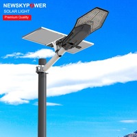 Nouvelle Lampe Solaire Routière X1 à Panneau Solaire Séparé LED 400W-1200W Super Lumineuse Toute Nuit en Aluminium IP66 pour Extérieur avec Batterie