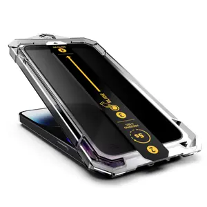 2.5D protecteur d'écran Transparent élevé avec applicateur facile pour iphone 15 pro max protecteur d'écran en verre trempé pour iphone 14