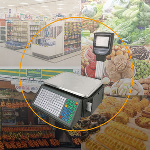 General Escala de pesaje Grey de código de barras de impresora para cajero en carne de fruta tienda venta etiqueta escala para supermercado - Product Image 6