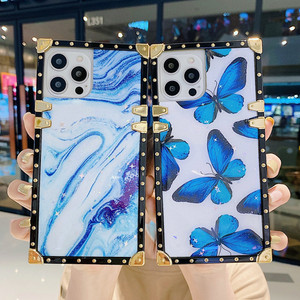<span class=keywords><strong>Funda</strong></span> de teléfono con borde de cuero para PC <span class=keywords><strong>poco</strong></span> <span class=keywords><strong>x3</strong></span> <span class=keywords><strong>pro</strong></span>, carcasa <span class=keywords><strong>antigolpes</strong></span> con diseño de flores y mariposas - Product Image 2
