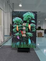 Écran d'affichage LED pliable anti-collision GOB P2 pour affichage numérique mobile en intérieur, grand écran publicitaire pour centre commercial, événementiel, 600 CD