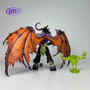 25cm <span class=keywords><strong>WOW</strong></span> Hero Illidan Stormrage Demon Hunter Elf Yudean PVC figura de acción Anime figura modelo juguetes colección muñeca regalo - Product Image 5