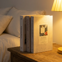 Ensemble de faux livres décoratifs en carton de haute qualité, creux, minimalistes, pour la décoration intérieure et les accessoires de photographie