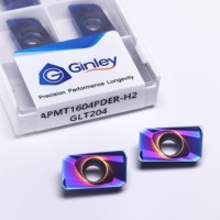 Plaquettes de fraisage en carbure Ginley APMT1604PDER-H2, outil de fraisage à face interchangeable pour machine CNC