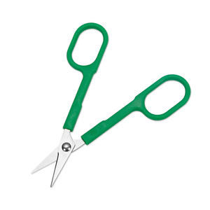Yangjiang Stainless Steel Gauze Scissors Green Straight Head Household Medical Use Small Size - Product Image 1