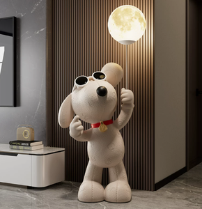Escultura <span class=keywords><strong>de</strong></span> Resina Artística <span class=keywords><strong>de</strong></span> Alta Gama, Perro <span class=keywords><strong>de</strong></span> Dibujos Animados, Gran Escultura para Decoración del Hogar - Product Image 1