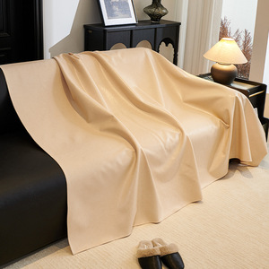 <b>Sofa</b> <b>Cover</b> Universal Three Seater 145-185Cm Waterproof Solid Color Off White Brown Black Non Slip All Season - Product Image 2