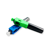 Fibra óptica rápida de alta calidad SC APC/SC UPC Conector rápido Cuña Tipo de tornillo Conjunto de campo Compatible con FTTH