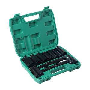 Impact Socket Set 1/2 In Metric Chromium Vanadium Steel Mechanic Tool Kit With Hard Case For Auto Repair - Product Image 5