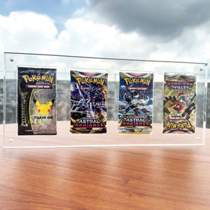 Étui de protection pour booster pack Pokémon en acrylique résistant aux UV, étui de présentation pour booster pack de cartes MTG TCG <span class=keywords><strong>Yugioh</strong></span> avec aimant - Product Image 1