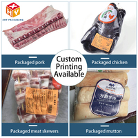 Sacs d'emballage sous vide personnalisés pour aliments, sacs de conservation transparents, air comprimé, qualité alimentaire, film haute barrière pour aliments, sac à saucisses en PVDC