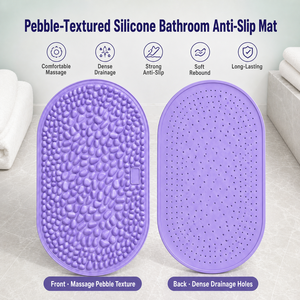 Keset Kamar Mandi Silikon Tekstur Akupresur Batu Kerikil Anti Selip Tahan Air Awet Grosir - Product Image 2