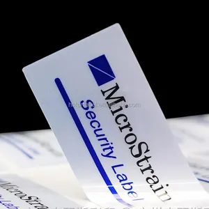 Rectangular circular transparent waterproof personalized printed labels die-cut customized stickers