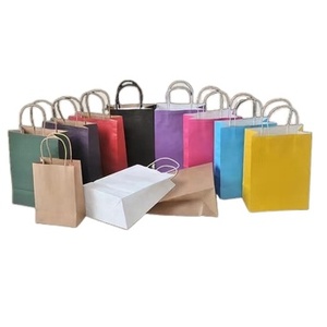 ถุงกระดาษคราฟท์สีน้ำตาลพิมพ์ลายตามสั่งสำหรับใส่ของขวัญและสินค้า - Product Image 2