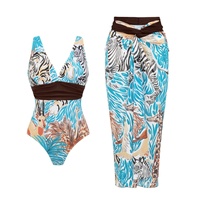 Maillot de bain une pièce imprimé animal pour femme 2026 en polyester/nylon, séchage rapide, imperméable