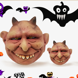 Ornement Tête de Diable en Résine, Statue Buste de Démon Effrayant, Décoration d'Halloween pour Maison Hantée, Décoration Artisanale Horreur pour Bureau et Fêtes - Product Image 6