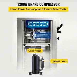 ไอศกรีมนุ่ม1200W 18L/H ที่มีรสชาติผสม2 + 1 - Product Image 3