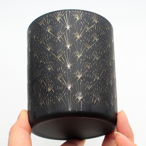 FENGJUN Pot à bougie <span class=keywords><strong>en</strong></span> verre vide pour décoration <span class=keywords><strong>de</strong></span> salon, support <span class=keywords><strong>en</strong></span> verre pour bougies d'intérieur, vente <span class=keywords><strong>en</strong></span> gros pour clients d'aménagement intérieur - Product Image 1