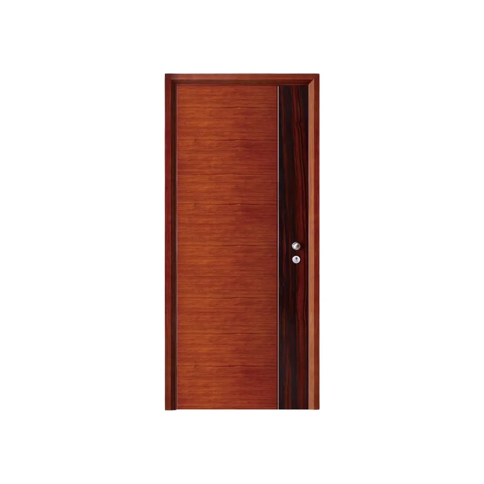 Porta de madeira para interior de casa, porta barata de design de fabricação, venda quente, trabalho manual