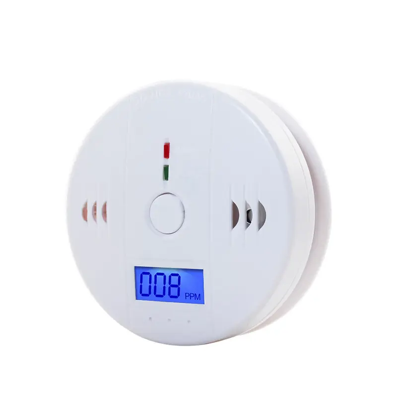 LCD Combination CO Carbon Monoxide Gas Detector Alarm Battery Operated Home