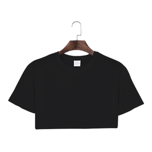 Camisetas recortadas <span class=keywords><strong>de</strong></span> poliéster suave <span class=keywords><strong>de</strong></span> manga corta en blanco <span class=keywords><strong>para</strong></span> <span class=keywords><strong>mujer</strong></span> <span class=keywords><strong>para</strong></span> estampado <span class=keywords><strong>de</strong></span> sublimación <span class=keywords><strong>de</strong></span> logotipo personalizado - Product Image 2