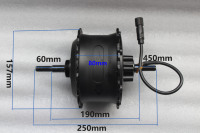 Kit de conversion de moteur de roue arrière étanche pour vélo électrique 36v 500w 750w 1000w, adapté au moteur de vélo électrique à gros pneus